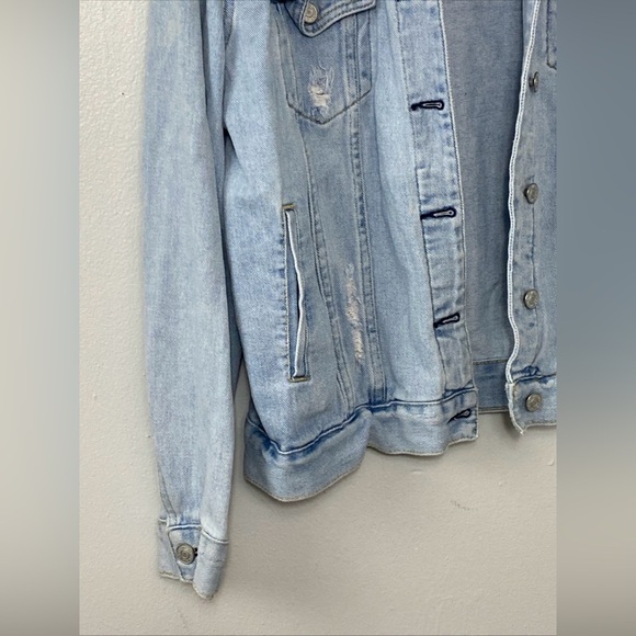 Pacsun Women's Distressed Blue talla L - Picture 2 of 10